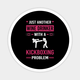 Wine Drinker Kickboxing Magnet